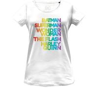 dc comics T-Shirt für Damen, weiß, Large