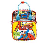 DC Comics Tasche Crossbody Superman Return to Action Comics Cover Pose und Szenen Vegan Leder, Mehrfarbig, 11.5" x 8.0"