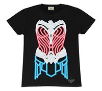 DC Comics Wonder Woman 1984 Neon Rstung Herren-T-Shirt Schwarz S | Geschenkidee für Männer, Justice League Superheld Top