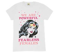 DC Comics Wonder Woman Wonder Woman Fearless Damen-Boyfriend Fit T-Shirt Weiß XL | Tag der Mutter, Mamma Nan Großmutter-Geschenk-Ideen