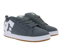 DC Court Graffik Herren Low Top Sneaker Skate-Schuhe mit Belüftungslöcher Echtleder-Schuhe 300529 Grau 41