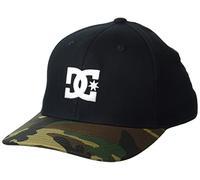 DC Herren Cap Star Flexfit Mütze mit gebogener Krempe Baseballkappe, Schwarz/Camoufalge, S/M