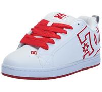 DC Herren Court Graffik Casual Skateschuh Weiß/Rot/Grau, 9,5