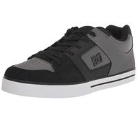 DC Herren Pure Low Top Lace Up Casual Shoe Sneaker Skate-Schuh, Schwarz/Grau/Grau, 46 EU