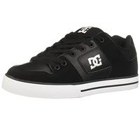 DC Herren Pure Low Top Schnürschuh Casual Shoe Sneaker Skate-Schuh, Schwarz/Schwarz/Weiß, 49 EU