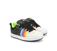 DC Men's 43i Court Graffik Skate Sneaker, Schwarz/Weiß/Mehrfarbig, 42.5 EU