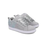 DC Men's Court Graffik Skate Shoe, Grey/White, Grau/Weiß, 42.5 EU