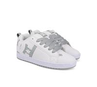 DC Men's Court Graffik Skate Shoe, Weiß/Grau, 46.5 EU
