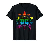 DC Originals Pride Rainbow Silhouettes Harley Quinn, Batman T-Shirt