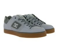 DC Pure Herren Low Top Sneaker mit Mesh-Innenmaterial Echtleder-Schuhe 300660 Grau 46