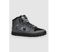 Winterboots DC SHOES "Pure High WNT", Herren, Gr. 7,5(40), schwarz (schwarzgrau, schwarz), Obermaterial: Leder / Futter: Textil / Außensohle: Gummi, Schuhe (97086245-7,5) schwarzgrau, schwarz