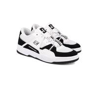 Sneaker DC SHOES "Construct", Herren, Gr. 7,5(40), schwarz-weiß (schwarz, weiß), 54.6% Leder, 20.9% Synthetikmaterial, 25.5% Polyester, Schuhe Sneaker (41679925-7,5) schwarz, weiß