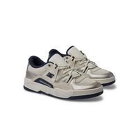 Sneaker DC SHOES "Construct", Gr. 7(38), weiß, weiß, champagne, 54.6% Leder, 20.9% Synthetikmaterial, 25.5% Polyester, Schuhe (77235438-7) weiß, weiß, champagne