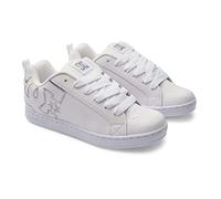 DC SHOES Damen Court Graffik Sneaker, White/M Silver, 42 EU
