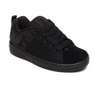 DC Shoes Court Graffik - Leather Shoes for Kids - Schuhe - Kinder - 33 - Schwarz,