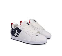 DC Shoes Herren Court Graffik Sneaker, White/Navy/Red, 43 EU