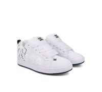 DC Shoes Court Graffik - Leather Shoes for Men - Lederschuhe - Männer - 44 - Weiss