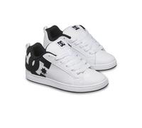 DC Shoes Sneaker Court Graffik Obermaterial Leder/Synthetik/Mikrofaser Damen Weiß/Schwarz Gr. 40,5