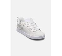 DC SHOES Damen Court Graffik Sneaker, White/M Silver, 41 EU