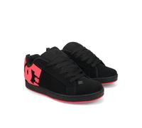 DC Shoes Damen Court Graffik Casual Low Top Skateschuh Skate-Schuh, Schwarz/Pink, 38.5 EU