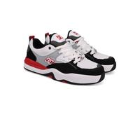 Sneaker DC SHOES "DC Ascend", Herren, Gr. 12(46), schwarz (schwarz, grau, weiß), Obermaterial: Leder (Kuh) / Futter: Textil / Außensohle: Gummi., Schuhe Sneaker (39447319-12) schwarz, grau, weiß