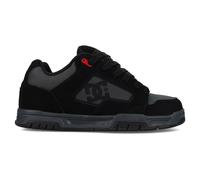 Sneaker DC SHOES "DC Coiler", Herren, Gr. 9(42), schwarz (schwarz, grau, rot), Obermaterial:42.52% Leder, 34.74% Synthetikmaterial, 22.74% Microfaser;, Schuhe Sneaker (76034525-9) schwarz, grau, rot
