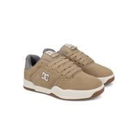 Sneaker DC SHOES "Central", Herren, Gr. 7,5(40), weiß (tan, sanftes weiß), Obermaterial: Leder / Futter: Textil / Außensohle: Gummi, Schuhe (71795331-7,5) tan, sanftes weiß