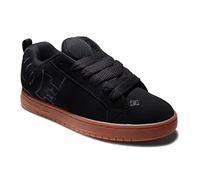 DC Shoes Herren Court Graffik Casual Low Top Shoe Sneaker Skate-Schuh, Schwarz/Gum/Schwarz, 46.5 EU