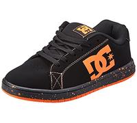 DC Shoes Herren Gaveler-Leather Shoes Sneaker, Schwarz/Orange, 40 EU