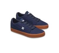 Sneaker DC SHOES "Hyde", Herren, Gr. 9(42), blau (dc navy, gum), Obermaterial: Leder [Kuh] / Futter: Textil / Außensohle: Gummi., Schuhe Sneaker (61588736-9) dc navy, gum