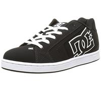 DC Shoes Herren Skateschuhe Net Leder Schwarz/Schwarz/Weiß Gr. 6.0 (38 EU)