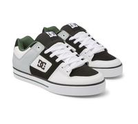DC Shoes Herren Pure-Leather Shoes for Men Sneaker, White Black Green,46 EU