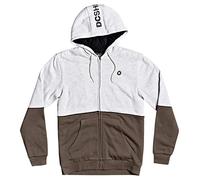 DC Shoes Herren Studley Sherpa - Kapuzenpulli mit Sherpa-futter und Reißverschluss für Männer Kapuzenpulli Mit Sherpa-futter Und Reißverschluss, Heather Grey, M