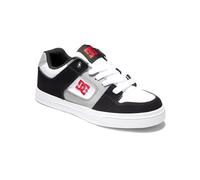 DC Shoes Jungen Pure lederen schoenen voor kinderen Sneaker, White Black Red, 32 EU