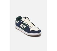 Sneaker DC SHOES "Manteca", Herren, Gr. 7,5(40), weiß (navy, weiß, grün), Obermaterial: Leder (Kuh) / Futter: Textil / Außensohle: Gummi, Schuhe Sneaker (62267416-7,5) navy, weiß, grün