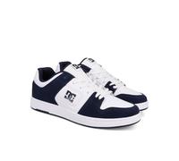 Skateschuh DC SHOES "Manteca 4 S", Gr. 9(42), blau (navy, weiß), 53.02% Leder, 46.98% Synthetikmaterial, Schuhe (79718935-9) navy, weiß