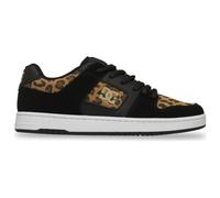 Schnürschuh DC SHOES "Manteca", Herren, Gr. 12,5(46,5), cheetah, schwarz, Obermaterial: Leder (Kuh) / Futter: Textil / Außensohle: Gummi., Schuhe Schnürschuh (53610439-12,5) cheetah, schwarz