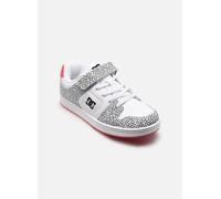 Sneaker DC SHOES "Manteca 4 V", Damen, Gr. 1(32), weiß (weiß, schwarz, hotpink), Obermaterial:51% Leder, 49% Synthetikmaterial;, Schuhe Sneaker (48943818-1) weiß, schwarz, hotpink