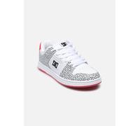 Sneaker DC SHOES "Manteca 4", Damen, Gr. 6(37), weiß (weiß, schwarz, hotpink), 53.02% Leder, 46.98% Synthetikmaterial, Schuhe (27894651-6) weiß, schwarz, hotpink