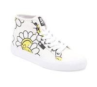 Sneaker DC SHOES "Manual" Gr. 7,5(38,5), schwarz-weiß (white, black, flower) Schuhe Sneaker (79142219-7,5)