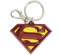 DC Farbiger Superman-Logo-Schlüsselanhänger aus Zinn.
