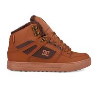 Schnürboots DC SHOES "PURE HI TOP WC WNT", Damen, Gr. 43, braun (braun, braun, tan), Leder, Synthetik, Schuhe Schnürboots, Winterschuhe, Winterboots, Schnürstiefel, Winterstiefel (49299635-43) braun,