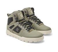 DC Shoes Pure Hi - Water Resistant High Top Leather Boots for Men - Wasserabweisende Lederstiefel - Männer - 42 - Beige,