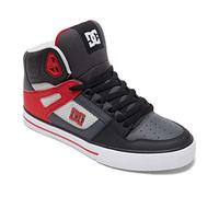 DC Shoes Pure High-Top WC, Skateboardschuhe für Herren, Grey Red, 43 EU