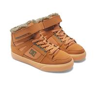 DC Shoes Pure HIGH TOP Winter, Jungen Skateboardschuhe, Braun (Wheat WE9), 35 EU (3 UK)