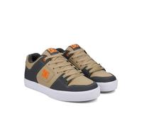 Sneaker DC SHOES "Pure", Herren, Gr. 6(38), grau, tan, orange, Obermaterial:55, 4% Leder, 44, 6% Synthetik;, Schuhe Sneaker (42659669-6)