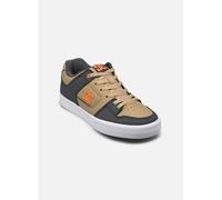Sneaker DC SHOES "Pure", Herren, Gr. 9(42), grau, tan, orange, 55, 4% Leder, 44, 6% Synthetik, Schuhe Skaterschuh Sneaker low (42659669-9) grau, tan, orange