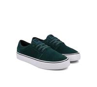 Sneaker DC SHOES "Trase Sd", Herren, Gr. 9,5(42,5), weiß (schwarzgrün, weiß), 90.9% Leder, 9.1% Baumwolle, Schuhe Sneaker (89421829-9,5)