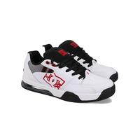 DC Shoes Vielseitiger Herren-Sneaker, Weiß/Schwarz/Rot, 44.5 EU