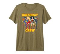 DC Super Friends Birthday Crew Female Super Heroes Premium T-Shirt